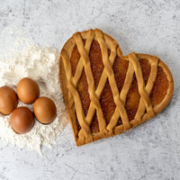 Crostata Albicocca a forma di cuore - La delizia pasticcerie